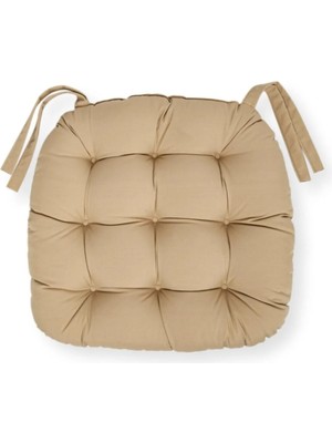 Maison Luré Sandalye Minderi Oval 43X43 cm - Camel
