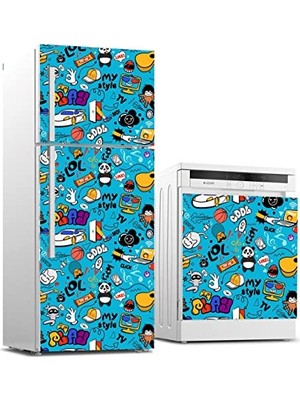 Marmara Avm Buzdolabı ve Bulaşık Makinesi Beyaz Eşya Sticker Kaplama Lol Play
