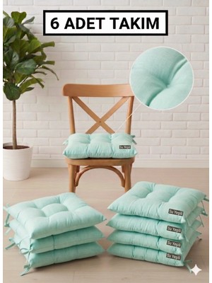 Maison Luré 6 Adet Bağcıklı Sandalye Minderi 40X40