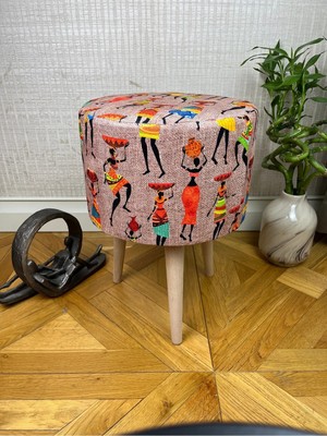 Maison Luré Gürgen Ahşap Puf Tabure Koltuk Puf & Bench