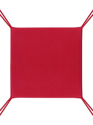 Maison Luré Kırmızı Kare Tabure Minderi 33X33 Sandalye Minderi