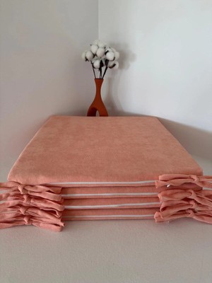 Maison Luré 40*40*2,5 Süngerli Fermuarlı Bağcıklı Sandalye Minderi