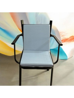 Maison Luré 40*80 Buz Mavisi Sırtlı Sandalye Minderi