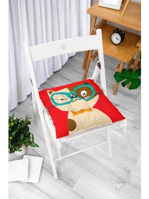 Maison Luré Modern Tasarım Dijital Baskılı Pofidik Sandalye Minderi