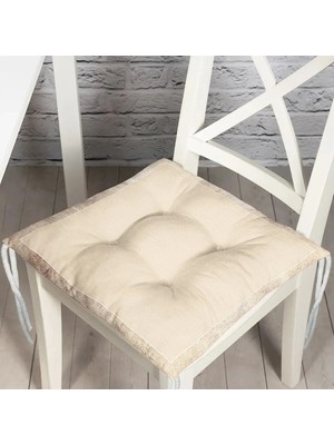 Maison Luré Pofidik Sandalye Minderi Krem Dijital Baskılı
