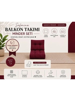 Maison Luré Tekli Koltuk Minderi Bahçe Teras Kafe Sandalye Minderi