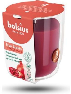Lexroo Nar Kokulu Bardakta Mum - 25 Saat Yanma Süresi - Kırmızı Renkte - 80MM/73MM