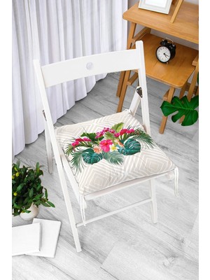 Maison Luré Ogea Desenli Dijital Baskılı Pofidik Sandalye Minderi