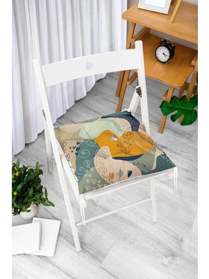 Maison Luré Dijital Baskılı Dekoratif Modern Pofidik Sandalye Minderi