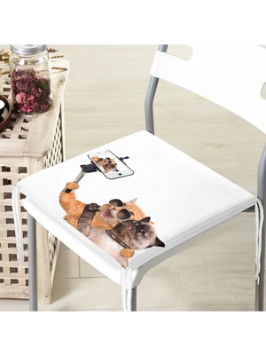 Maison Luré Köpekli Kedi Fermuarlı Sandalye Minderi
