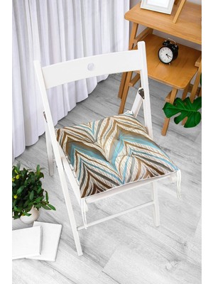 Maison Luré Geometrik Tasarımlı Kare Sandalye Minderi