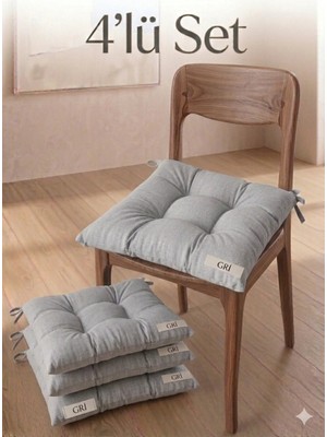 Maison Luré 4’lü Sandalye Minderi Takımı (40X40 Cm)