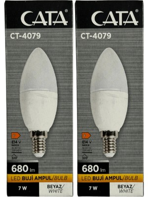 Maison Luré CT-4079 7W 6400K Beyaz Işık E14 LED Buji Ampul 2 Adet Puf & Bench