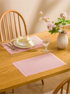 Maison Luré Pembe Amerikan Servis 45X30 cm 2'li Sandalye Minderi