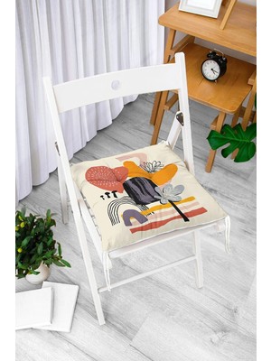 Maison Luré Bohem Çizimli Dijital Baskılı Pofidik Sandalye Minderi