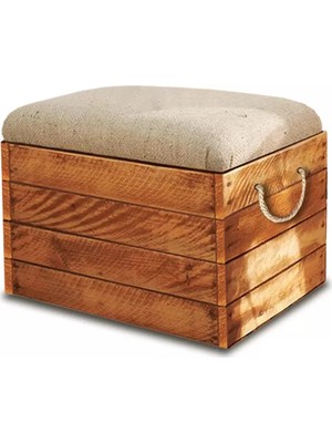 Maison Luré Ahşap Puf Sandalye Puf Koltuk 5080 Puf & Bench