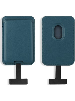Lexroo Crd-09 Dahili Şarj Soket Aparatlı Magnetik Pu Deri Kartlık - Lacivert