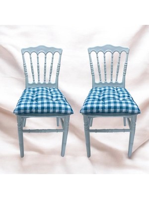 Maison Luré 2'li Pötikare Slikon Elyaf Dolgulu Yıkanabilir Sandalye Minderi 40 x 40 cm
