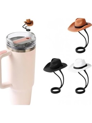 Marmara Avm Pembe Kovboy Şapkası Pipet Tıpası, Stanley ile Uyumlu
