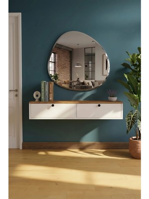 Maison Luré Modern 2 Kapaklı Dresuar Dekoratif Antre Salon Mobilya 100 cm Dolap