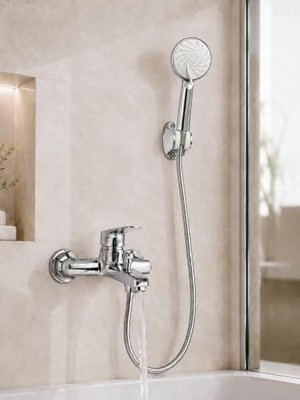 Marmara Avm Krom Banyo Bataryası Duş Seti Mafsallı El Duşu Sıcak Soğuk Mix Musluk ve Duş Başlığı Set