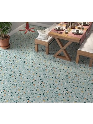 Marmara Avm Terrazzo Floor Color Desenli Zemin Kaplama Folyosu 65X130 cm
