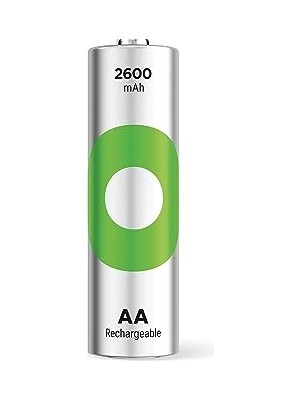 Marmara Avm 2600 Aa Kalem Ni-Mh Şarjlı Pil, 1.2 V, 2'li Kart