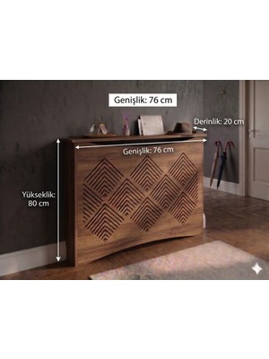 Maison Luré Kalorifer Petek Önü Kapatma, Iç Ölçü 76 cm Mobilya, Petek Kaplama, Dresuar,