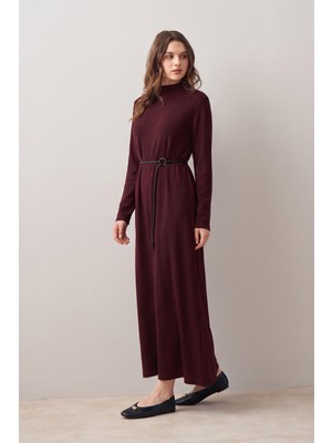 Felli Fellı  Bordo Kaşkorse Elbise