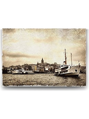 Marmara Avm Galata Vapur Tablosu, 100X70 cm