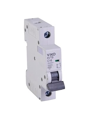 Marmara Avm 6VTB-1C16 Otomatik Sigorta, 6ka, C Tipi, 1 Kutup, 16A