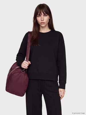 LC Waikiki Soft Tocuh Oversize Kadın Sweatshirt  (W6)