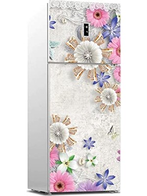 Marmara Avm 3D Papatya Desenli Buzdolabı Sticker Kaplama Etiketi