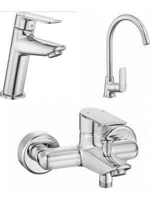 Koldoor Eca Lia Banyo Bataryası Eviye Bataryası Lavabo Bataryası 20 Yıl Garanti