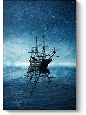 Marmara Avm Yıldızlı Gökyüzü ve Gemi Tablosu 100 x 140