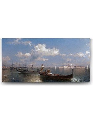 Marmara Avm Franz Richard Unterberger - Venecia Tablosu, 100X50 cm