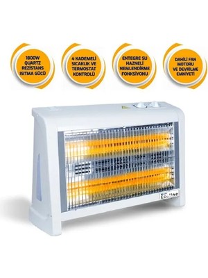 İhlas Ecoline 1800W Elektrikli Soba Isıtıcı
