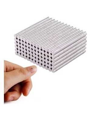 Marmara Avm 100 Adet Yuvarlak Neodyum Mıknatıs, 3x1,5 Mm, N35 Kalite