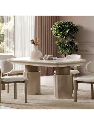 Eymense Rose Kumsal Açılır %100 Mdf Yemek Masası