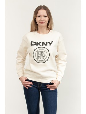 Dkny Kadın Bisiklet Yaka Sweatshirt Çok Renkli