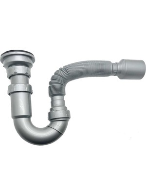 Koldoor Donau Lavabo Eviye Sifonu S Tipi Körüklü .ø40 - 50 mm Çıkşlı