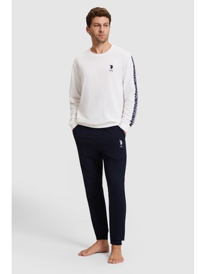 U.S. Polo Assn. Erkek Beyaz Pijama Takımı 50333238-VR013