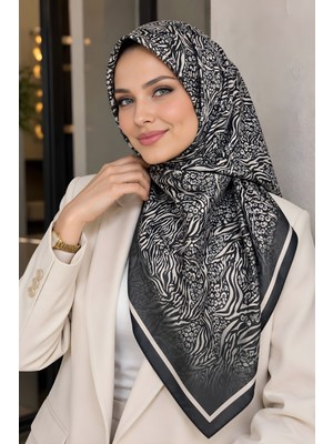 İmaj Butik Füme Desenli Soft Eşarp