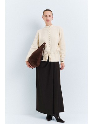 DeFacto Regular Fit Drape Detaylı Normal Bel Maxi Etek I7384AX26WN