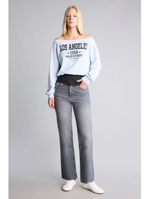 DeFacto Comfort Straight Orta Bel Boru Paça Jean Pantolon D8154AX26AU