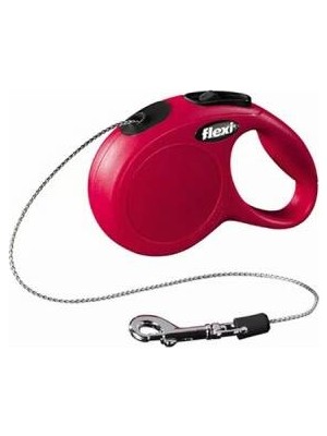 New Classic Otomatik Ip Köpek Gezdirme Tasması Xsmall 3 mt Kırmızı