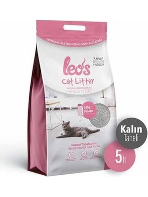 Cat Litter Baby Powder Kokulu Kalın Taneli Kedi Kumu 2x5 Lt