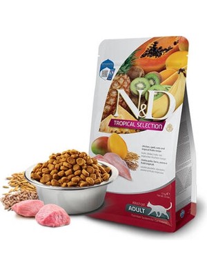 N&d Tropical Selection Tavuklu ve Tropikal Meyveli Yetişkin Kedi Maması 1,5 kg