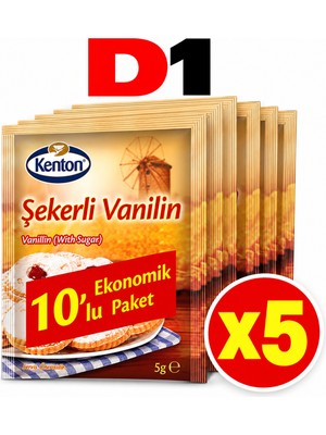 Kenton Şekerli Vanilin 10 Lu (5 Adet)