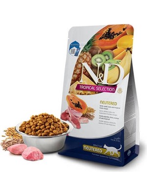 N&d Tropical Selection Kuzu Etli ve Tropikal Meyveli Kısırlaştırılmış Kedi Maması 10 kg